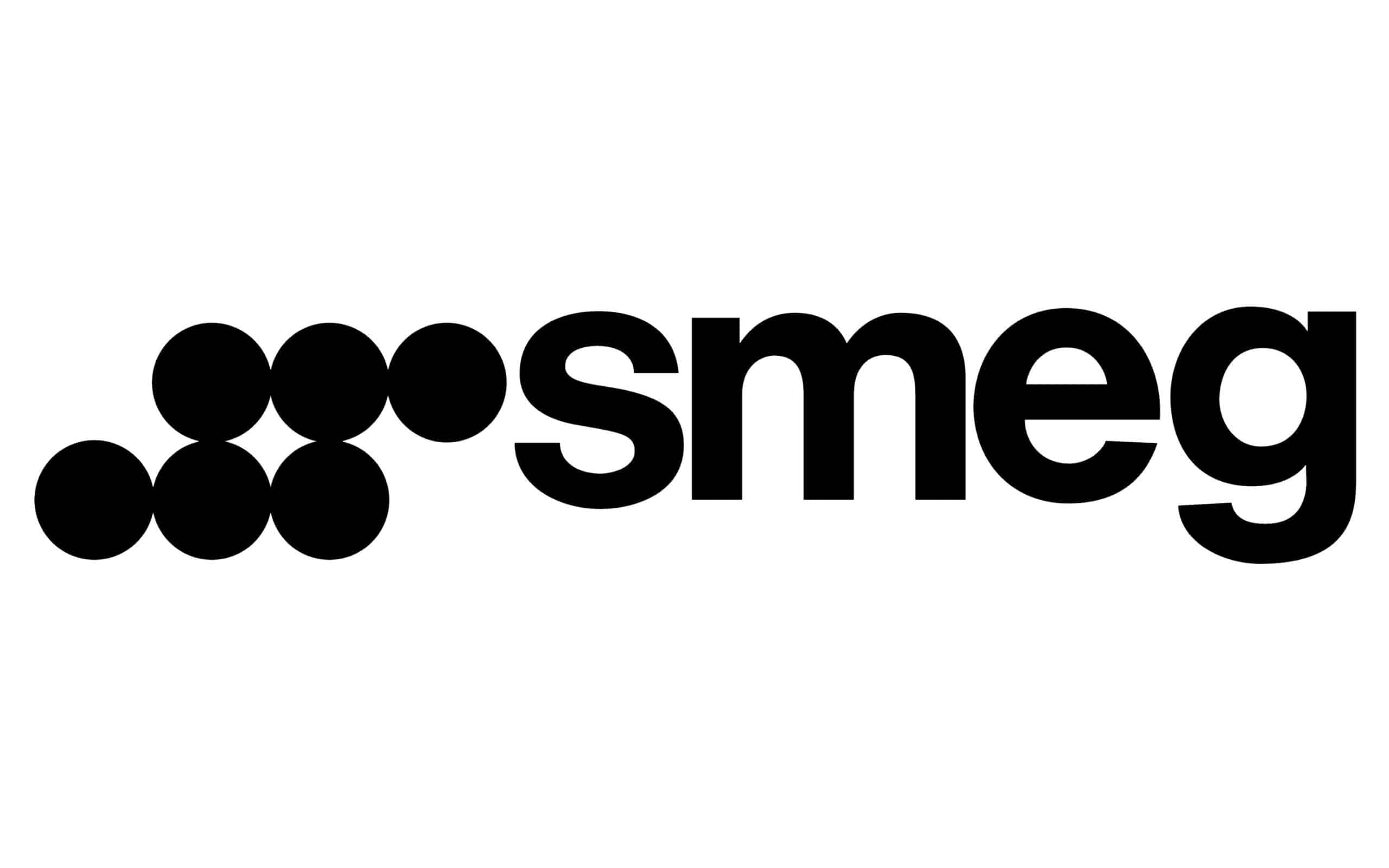 smeg logo in black text