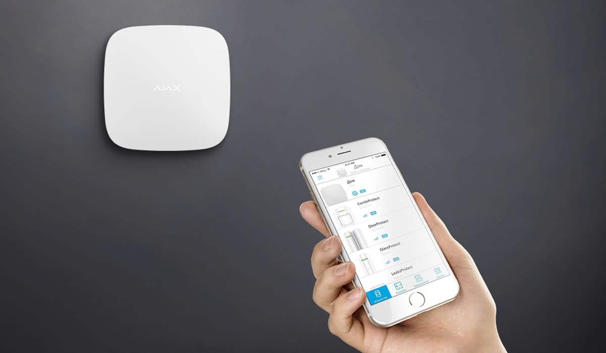 smartphone controlling ajax device