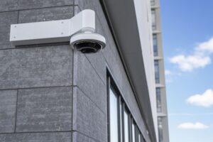 cctv on apartment exterior