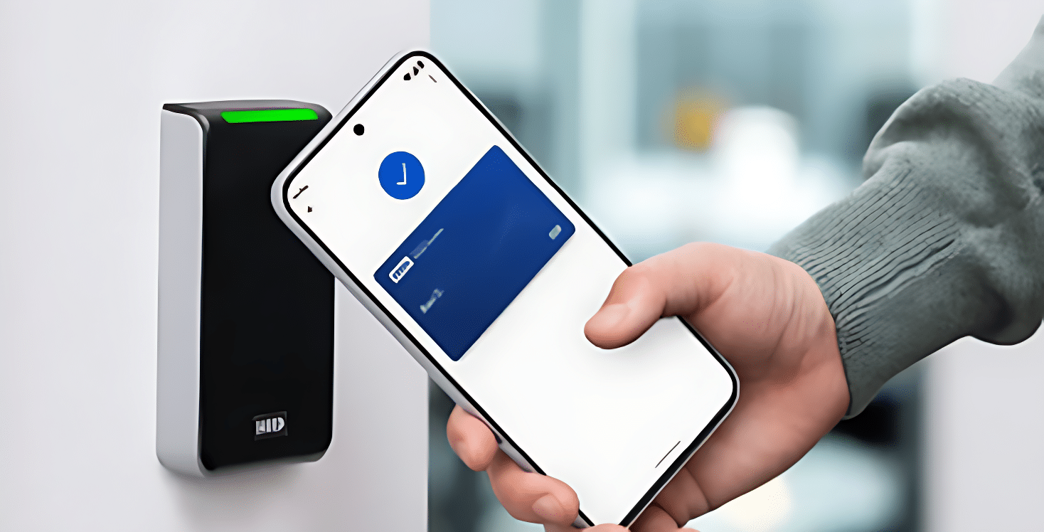 phone tapping card reader for access