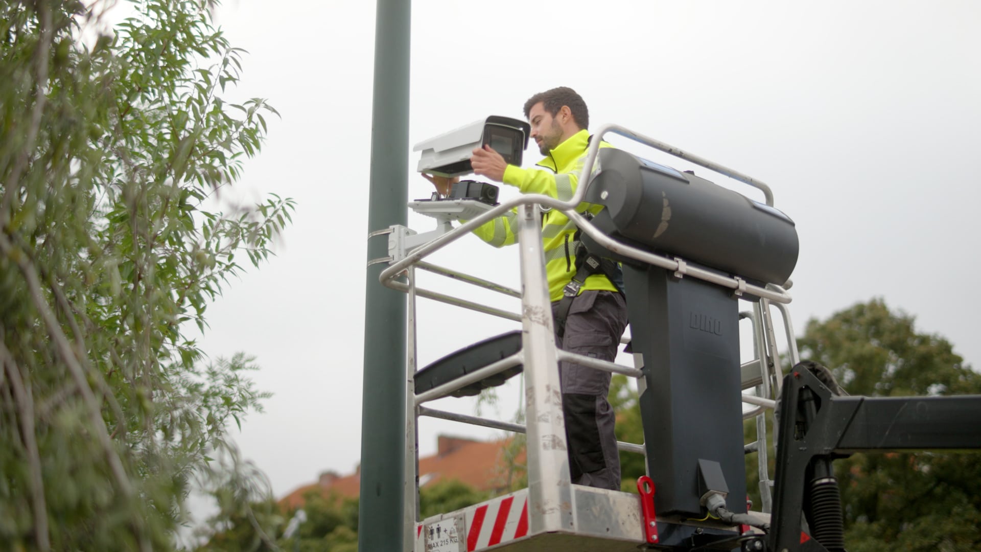 CCTV installation on the street