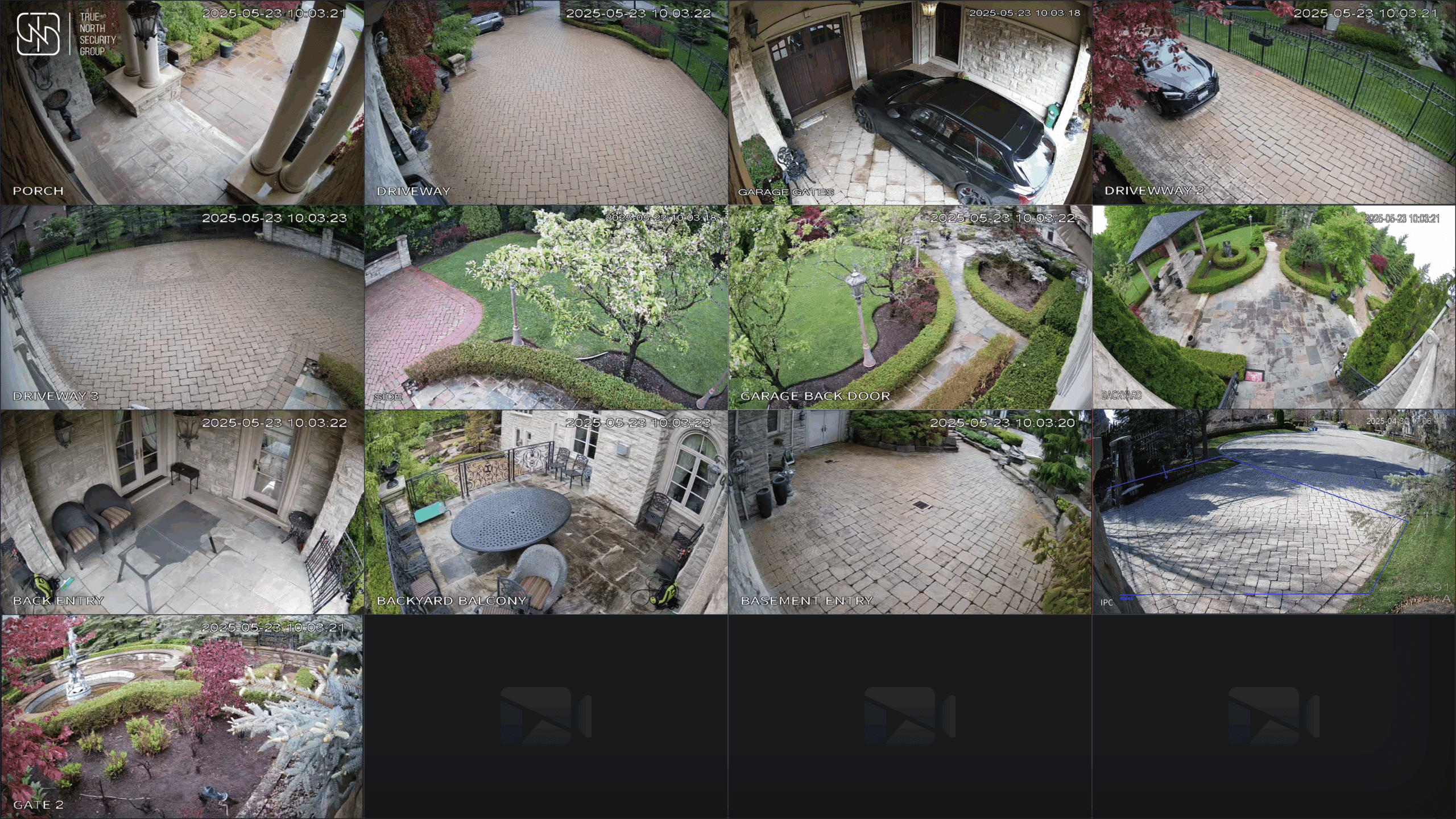 security camera views of a property tnsg