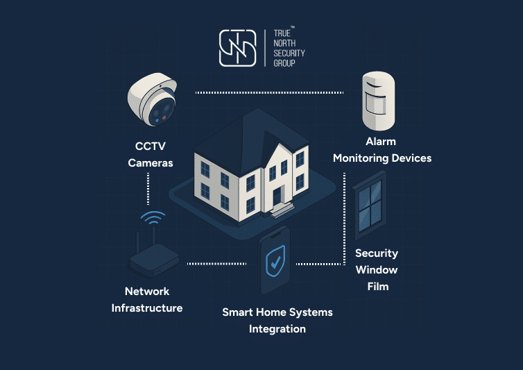 home security system components diagram