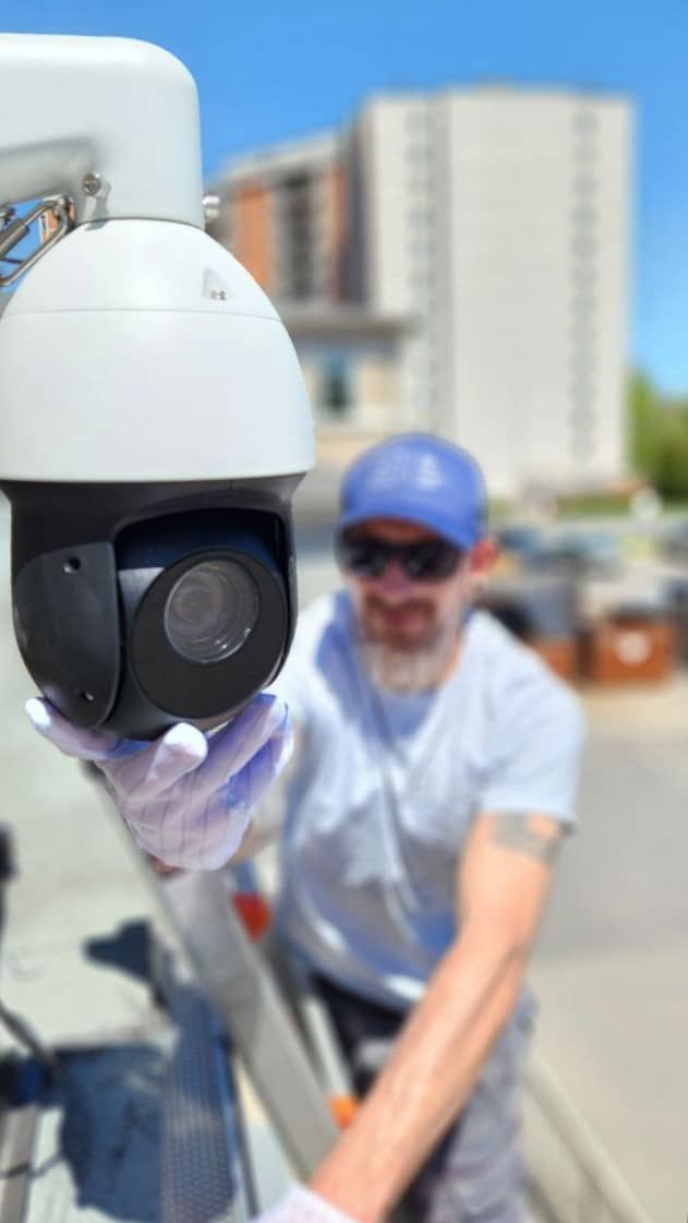 security camera installation