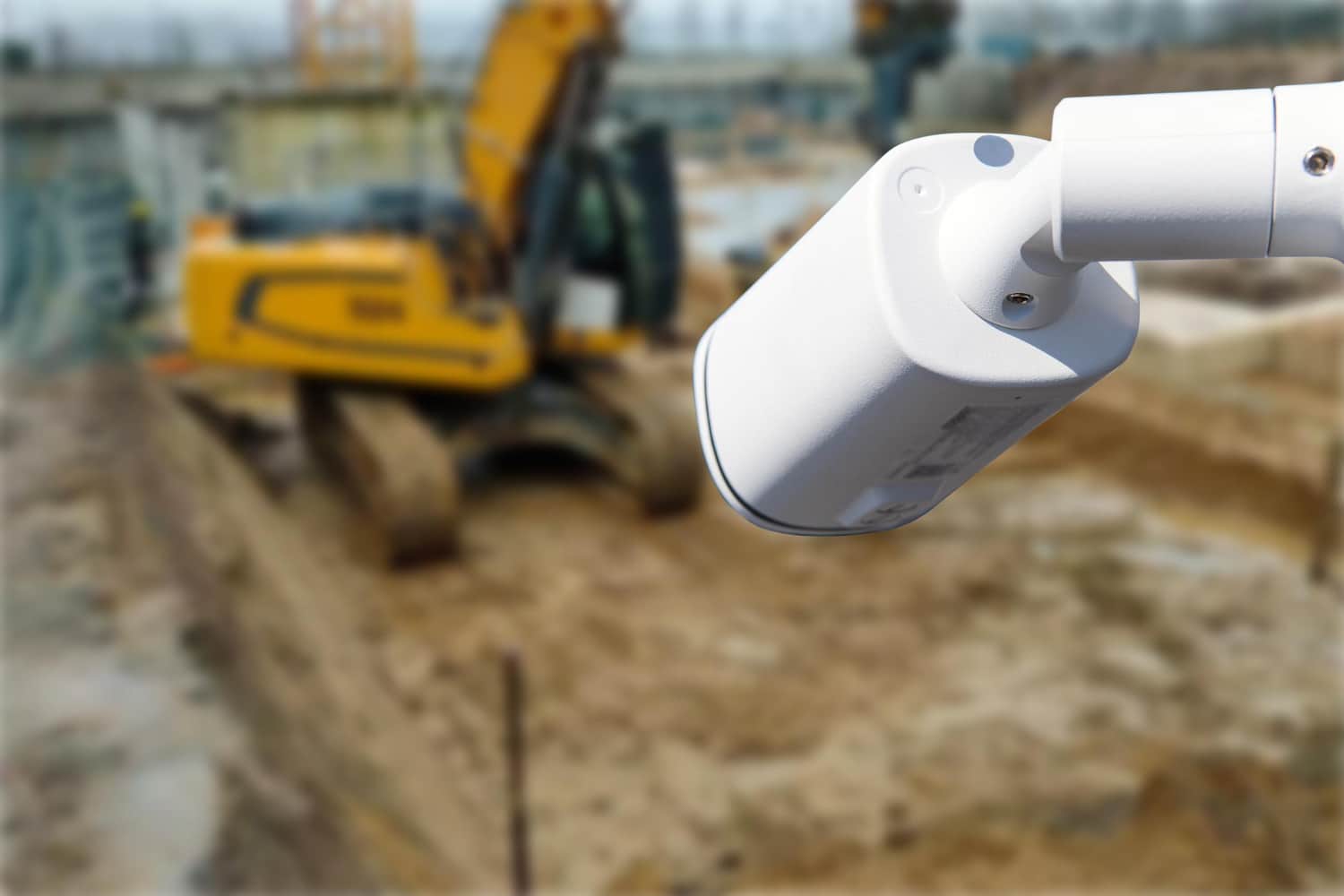 cctv camera at construction site